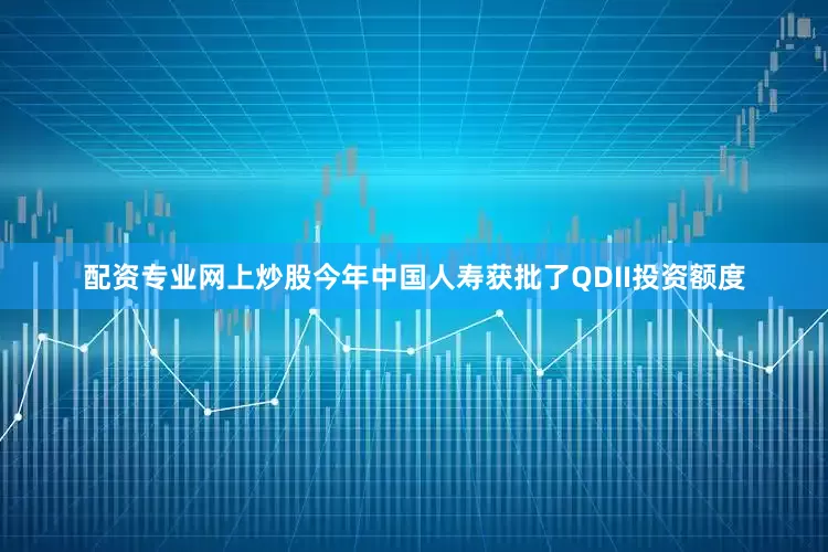 配资专业网上炒股今年中国人寿获批了QDII投资额度